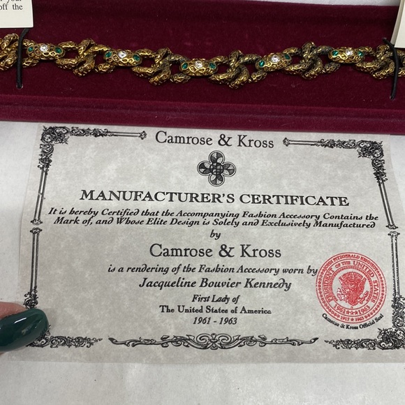 Stunning vintage Camrose & Kross JBK snake bracelet - Picture 13 of 16